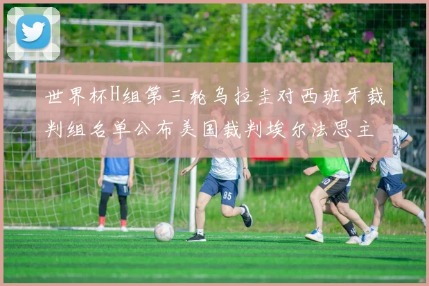 世界杯H组第三轮乌拉圭对西班牙裁判组名单公布美国裁判埃尔法思主裁判